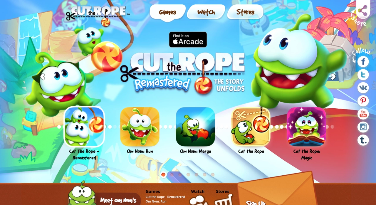 Cut the Rope（《割绳子》）游戏