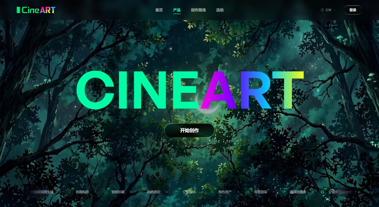 CineART AI(图1) CINEART - 开启影视创作新纪元 - www.cineart.ai